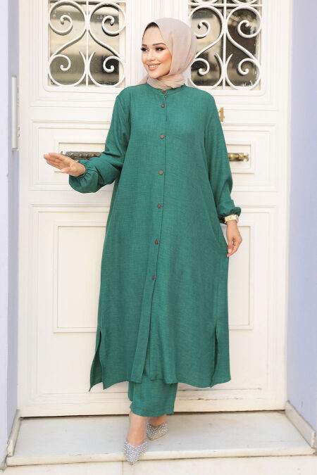 Modest Emerald Green Dual Suit 19017ZY